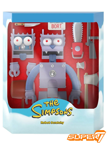 Super 7 The Simpsons ULTIMATES! Robot Scratchy Action Figure